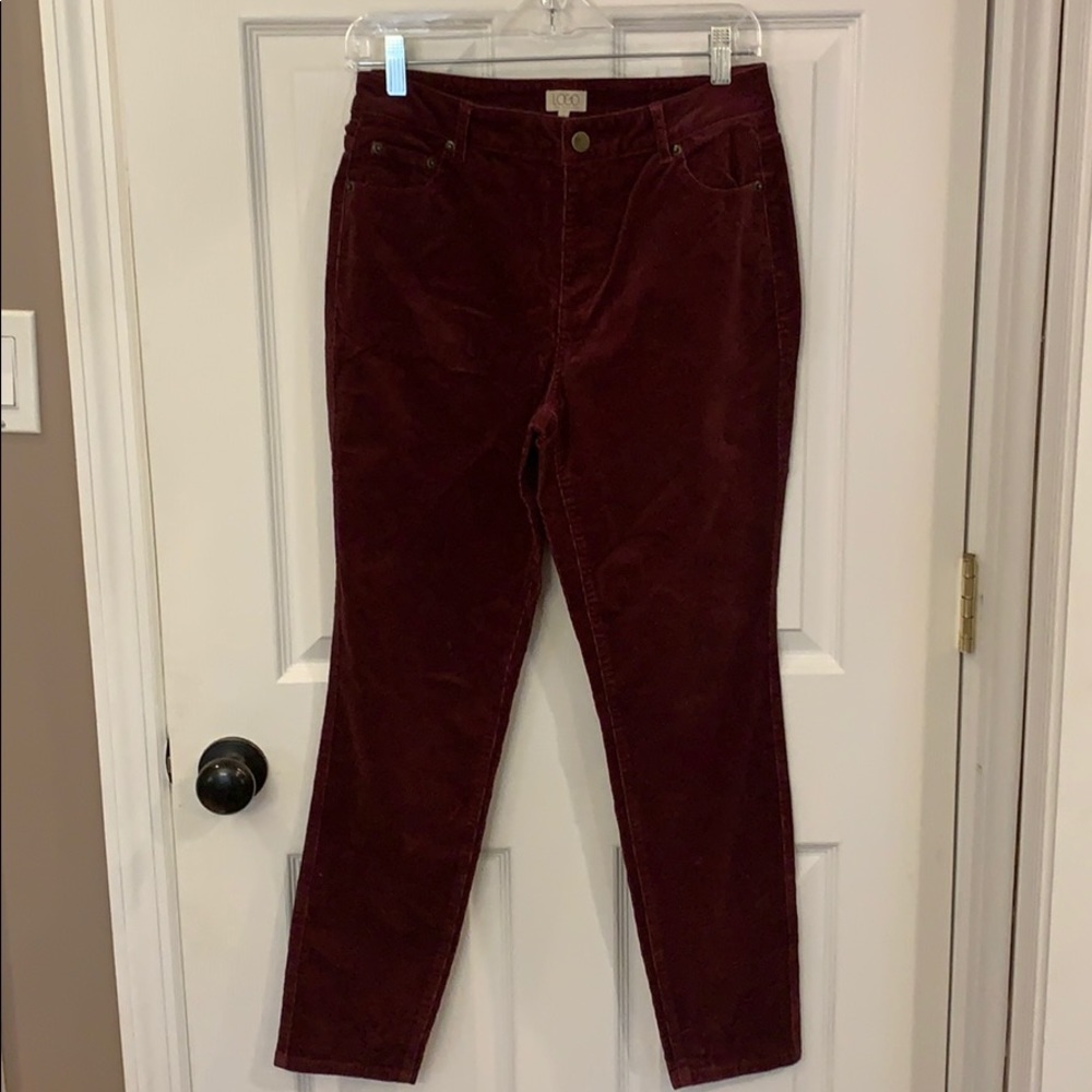 Regular fit Wine colored cords